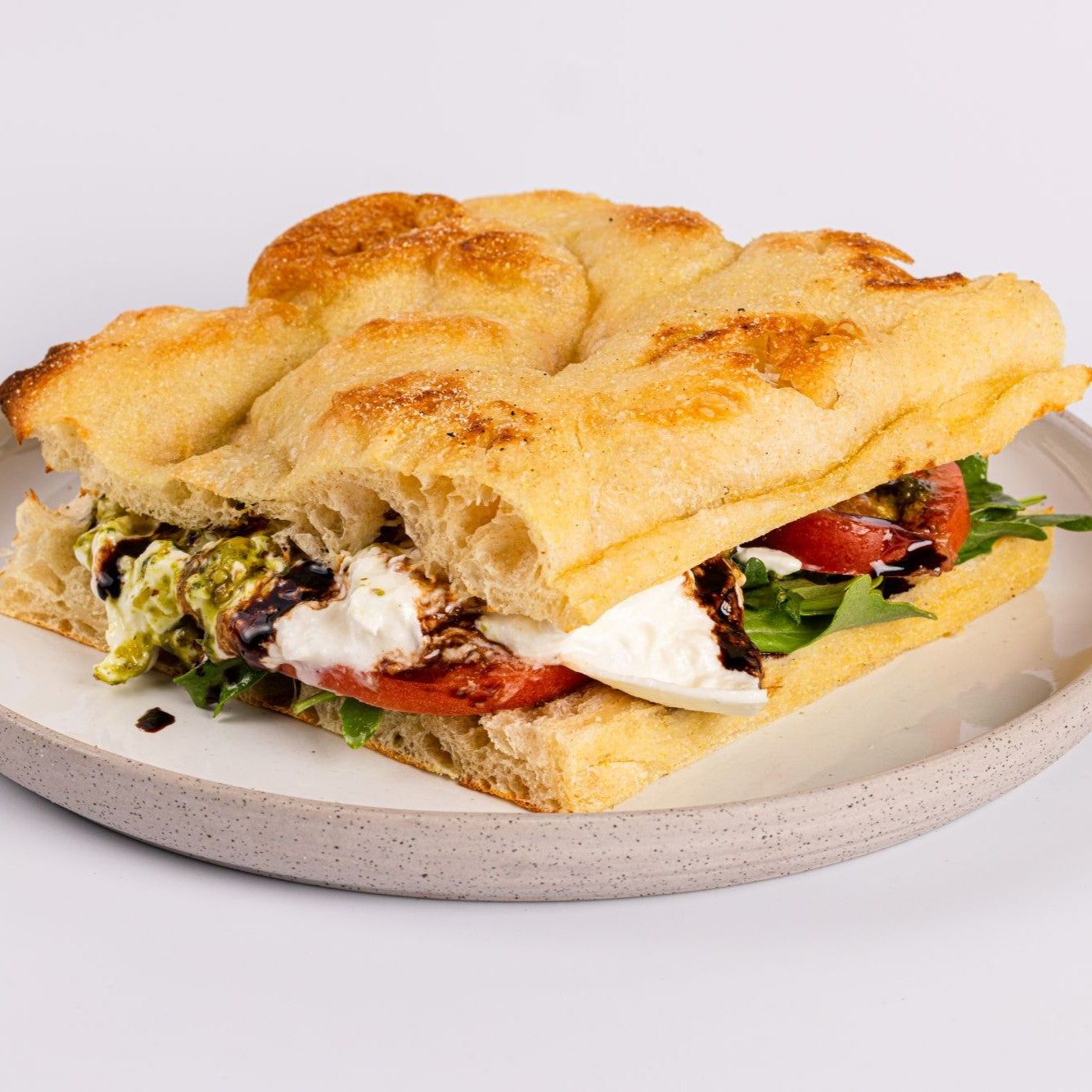 Caprese Focaccia Italian Sandwiches
